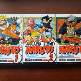 Naruto Manga Lot Volume 1-3 Masashi Kishimoto Manga Lot English Authentic