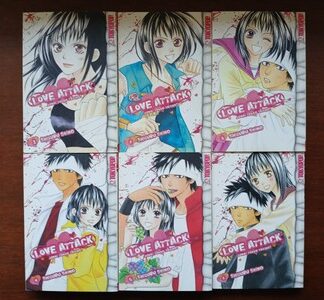 Love Attack 1-6 Manga Comedy Romance English Tokyopop Authentic Manga Lot