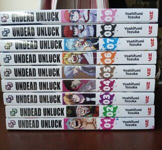 Undead Unluck Manga Volumes 1-9 Lot English Shonen Viz Media 1 2 3 4 5 6 7 8 9