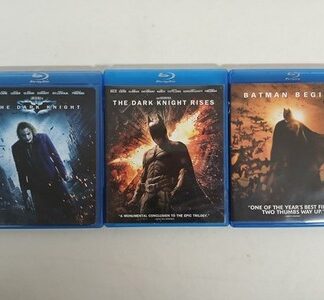 The Dark Knight Set of 3 Movies, Dark Knight Rises, Batman Begins (Blu-ray)