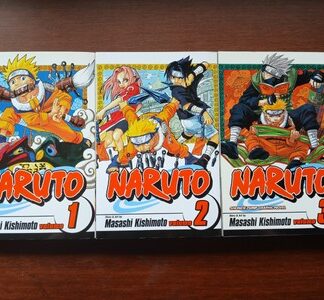 Naruto Manga Lot Volume 1-3 Masashi Kishimoto Manga Lot English Authentic