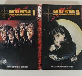Battle Royale Manga Vol 1 & 5 English Tokyo Pop Authentic