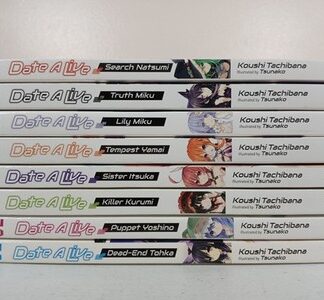 Date A Live Light Novel Vol 1-8 Koushi Tachibana English Yen Press