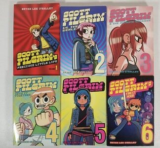 Scott Pilgrim Graphic Novels Vol 1-6 Bryan Lee O'Malley Oni Press