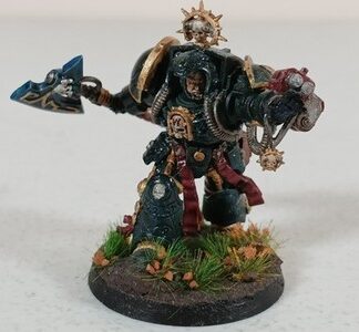 Librarian in Terminator Armor Painted Dark Angels Space Marines Warhammer 40K