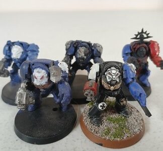 Terminator Squad of 5x, 1x Captain Space Marines Warhammer 40K Games Workshop