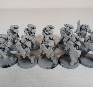 Squad of 10x Hellblasters Warhammer 40k Space Marines Dark Angels Primed GW
