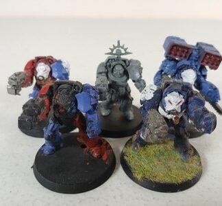 Terminator Squad of 5x, 1x Captain Space Marines Warhammer 40K Games Workshop