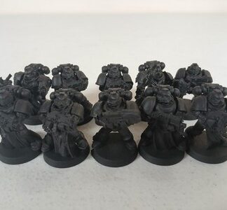 Squad of 10x Crusaders Black Templar Space Marines Warhammer 40K Games Workshop