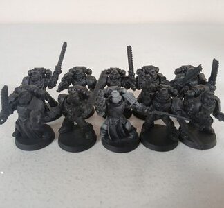Squad of 10x Crusaders Black Templar Space Marines Warhammer 40K Games Workshop