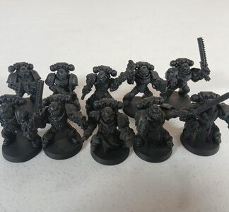 Squad of 10x Crusaders Black Templar Space Marines Warhammer 40K Games Workshop
