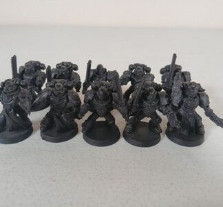 Squad of 10x Crusaders Black Templar Space Marines Warhammer 40K Games Workshop