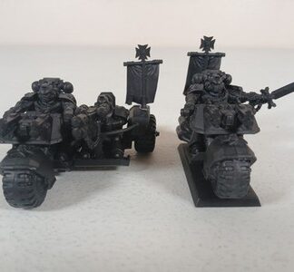 Squad of 2x Biker Marines, 1 Attack Bike Ultramarines Blood Angels Warhammer 40K