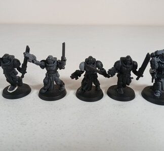 Squad of 5x Crusaders Black Templar Space Marines Warhammer 40K Games Workshop
