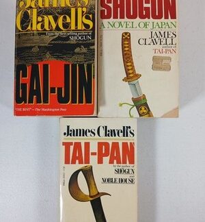James Clavell Shogun, Tai-Pan, Gai-Jin Lot of 3 Books The Asian Saga