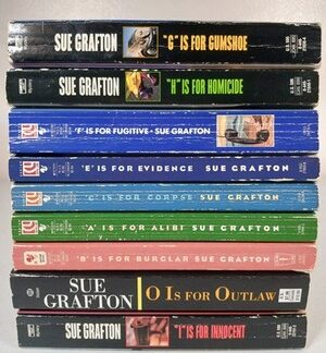 Lot of 9 Sue Grafton PB Book Set Alphabet Kinsey Millhone Series