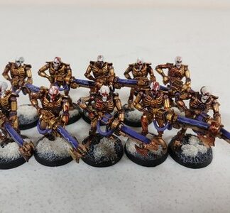 10x Necron Warriors Old OOP Painted Plastic Games Workshop 40k