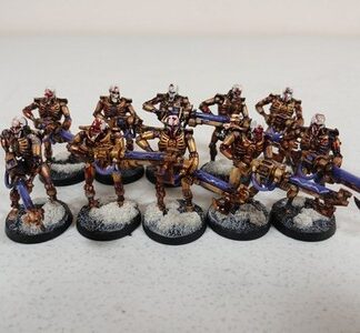 10x Necron Warriors Old OOP Painted Plastic Games Workshop 40k (1 Damaged)