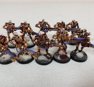 10x Necron Warriors Old OOP Painted Plastic Games Workshop 40k