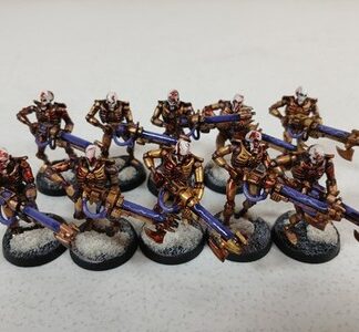 10x Necron Warriors Old OOP Painted Plastic Games Workshop 40k