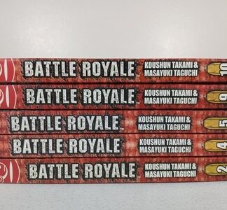 Battle Royale Manga Vol 1, 4-5, 9, 12 English Tokyo Pop Koushun Takami Taguchi
