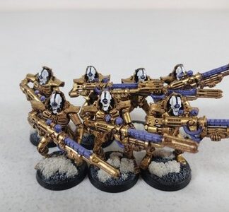 Necron Deathmarks Squad of 7x Old OOP Plastic Painted Assembled Ready Warhammer