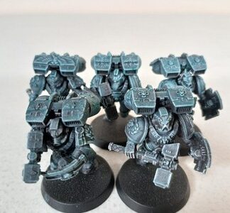 Vanguard Veteran With Jump Pack Squad of 5x Space Marines Blood Angels Warhammer