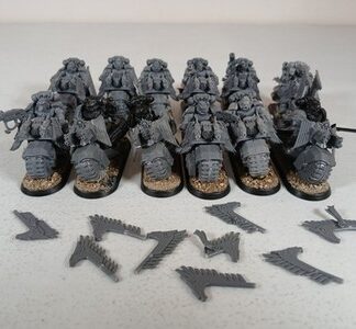 Bikers Squad of 12x, 1x Captain Ravenwings Space Marines Warhammer 40K