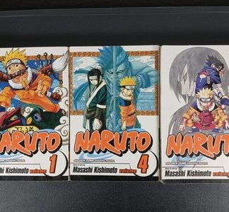 Naruto Manga Vol 1, 4, 7 English Masashi Kishimoto English Shonen Jump Viz Media
