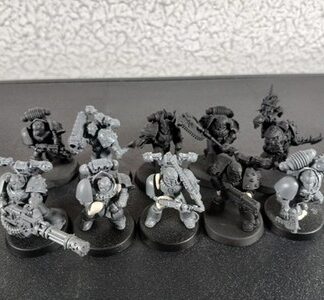 Chaos Space Marine Legionnaires Squad of 10x, 1x Missing Arm, Tack Warhammer 40K
