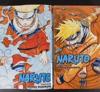 Naruto Omnibus Manga Vol 1-6, 2 Books, Shonen Jump Viz Media Masashi Kishimoto