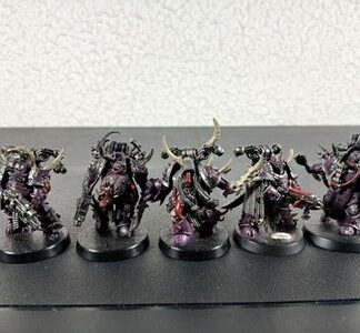 Squad of 5x Plague Marines Painted Assembled Death Guard Warhammer 40K Games Wor