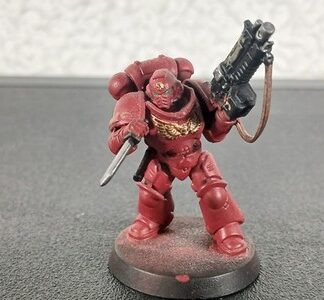 Lieutenant Painted Warhammer 40k Blood Angels Space Marines Games Workshop