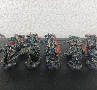 Chaos Space Marine Legionnaires Painted Squad of 10x Warhammer 40K Games Worksho