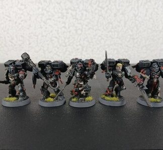 Death Company Jump Pack Assault Intercessors Painted Squad of 5x Blood Angels