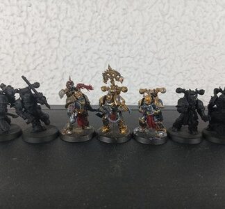 Legionnaires Squad of 7x Chaos Space Marines Warhammer 40K Games Workshop
