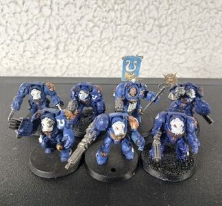 Terminators Painted Squad of 7x, 1x Captain Space Marines Ultramarines 40K GW