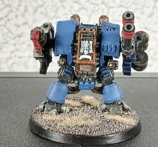 Venerable Dreadnought Metal Painted Ultramarines Space Marines Warhammer 40K GW