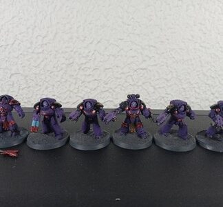 Tartaros Terminators Painted Squad of 6x Emperor's Children Chaos Marines 30/40K