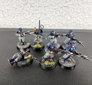 Cadian Shock Troops Painted Squad of 7x Astra Militarum Warhammer 40K GW