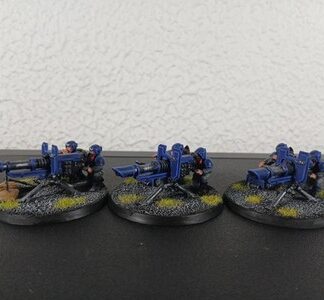 Heavy Weapons Painted Squad of 3x Astra Militarum Warhammer 40K Games Workshop