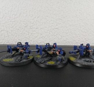 Heavy Weapons Painted Squad of 3x Astra Militarum Warhammer 40K Games Workshop
