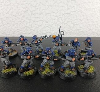 Cadian Shock Troops Painted Squad of 11x, 1x LT Astra Militarum Warhammer 40K GW