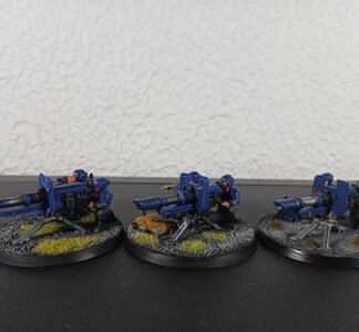 Heavy Weapons Painted Squad of 3x Astra Militarum Warhammer 40K Games Workshop