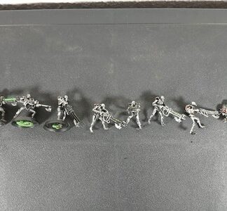 Necron Warriors Painted Magnet Squad of 7x + Scarab Swarm Warhammer 40K GW