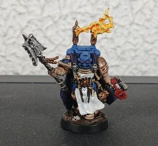 Chaplain Painted Space Marines Ultramarines Warhammer 40K Games Workshop