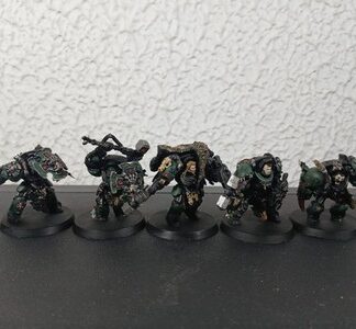 Wolf Guard Terminator Squad of 5x Painted Space Wolves Warhammer 40K GW