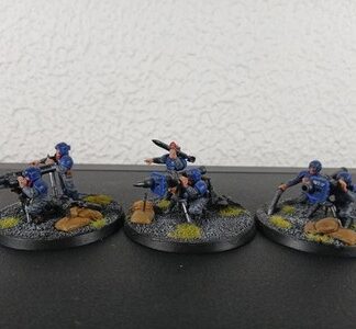 Heavy Weapons Painted Squad of 3x Astra Militarum Warhammer 40K Games Workshop