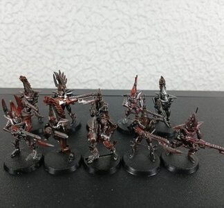 Kabalite Warriors Painted Squad of 10x Old 2x Metal Dark Eldar Drukhari 40K