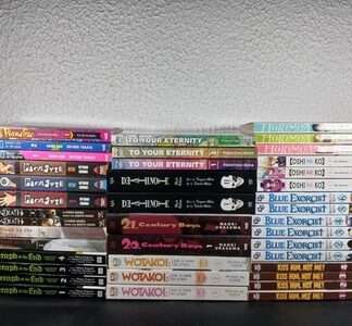 Manga Lot of 40 Death Note, Parasyte, Wotakoi, Seraph, Blue Exorcist, Zom 100